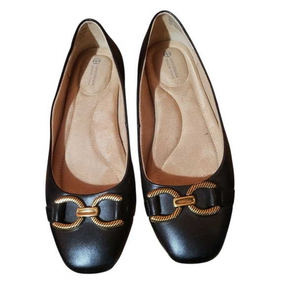 Giani Bernini Shoes - Giani Bernini Women's Brookee Memory Foam Ballets Black Embellished Size 7